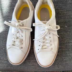Cole Haan GrandPro Topspin Women's Leather Sneakers White Dove Size 6